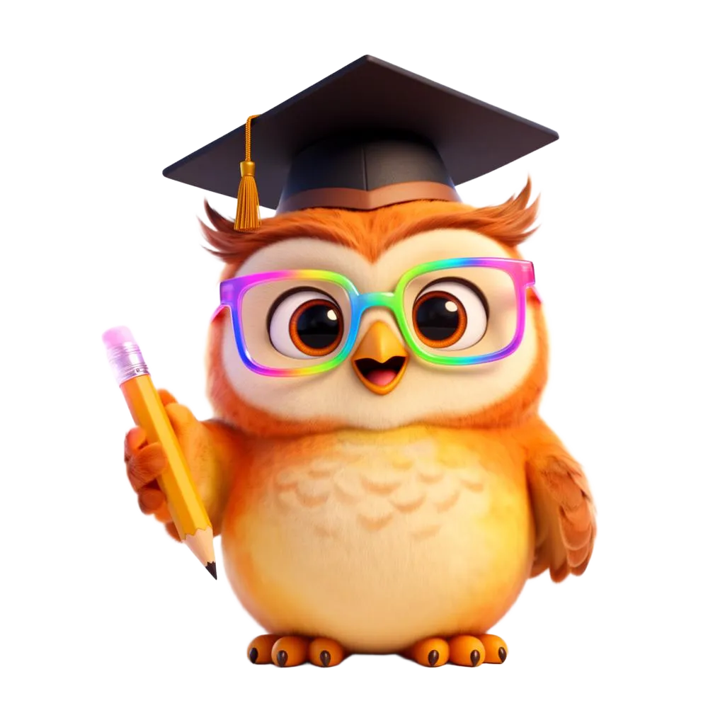 Owlbert the owl - happy